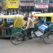 tired rickshaw driver