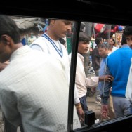 Window + Crowds in Delhi