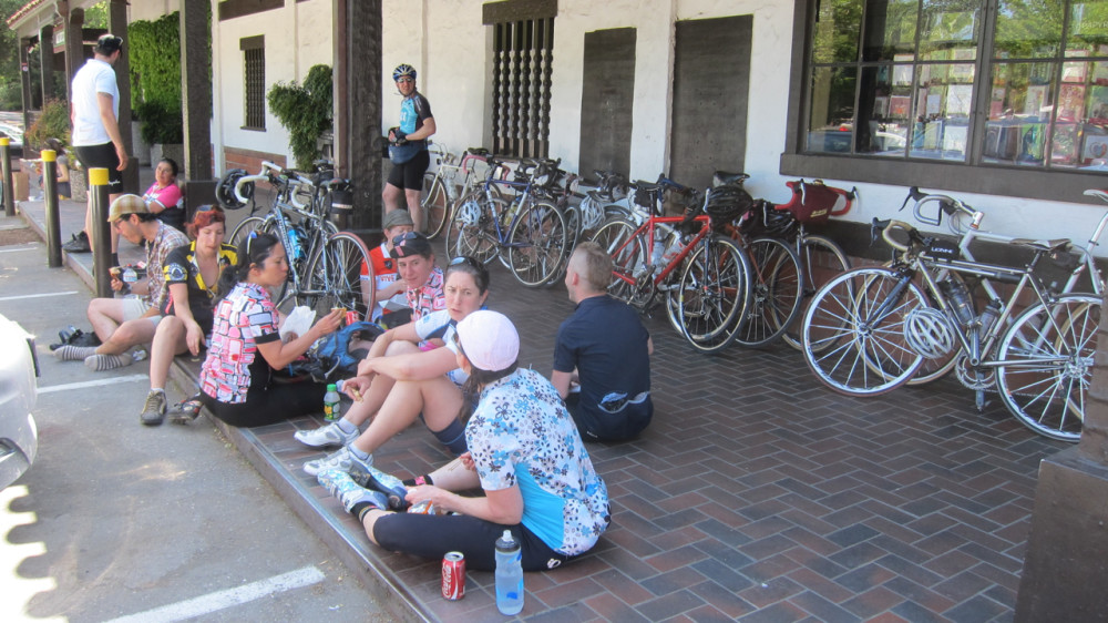 Lunch break at Woodside; this is where TBO & I peeled away and headed to CalTrain