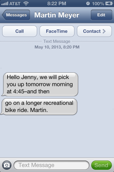 Martin's either feeling pretty laid-back right now or engaging in some hard core denial.