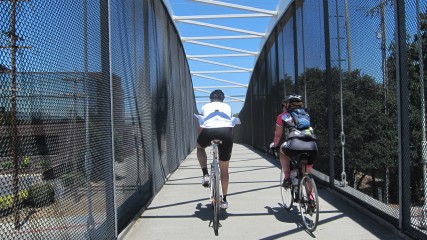 Biking over bridges
