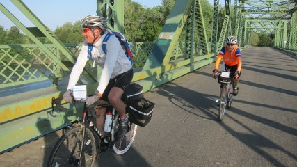Riding to Our Start in Downtown Sacramento
